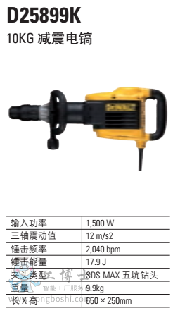 10KG 減振電鎬 D25899K