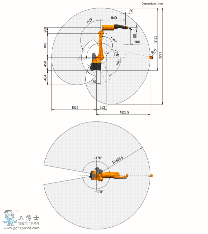 KUKA庫(kù)卡機(jī)器人KR 6 R1820 arc HW